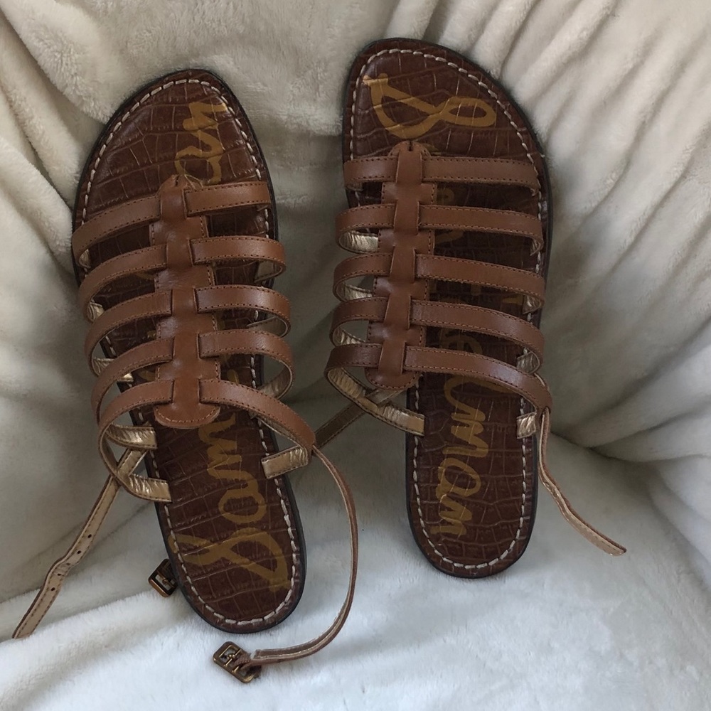 SAM EDELMAN BROWN SANDALS-NEW W/O BOX
